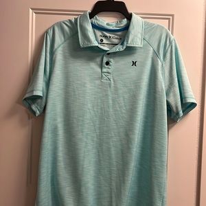 Hurley mens polo mint green shirt